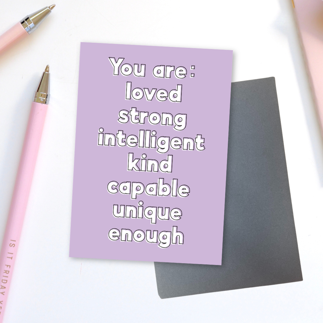 Positive Affirmations Greeting Card