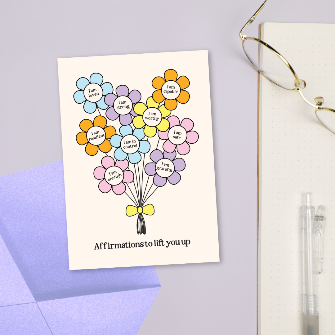 Affirmations To Lift You Up Greeting Card