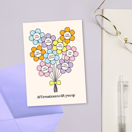 Affirmations To Lift You Up Greeting Card