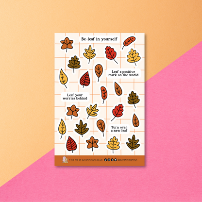 Be-Leaf In Yourself Deco Sticker Sheet