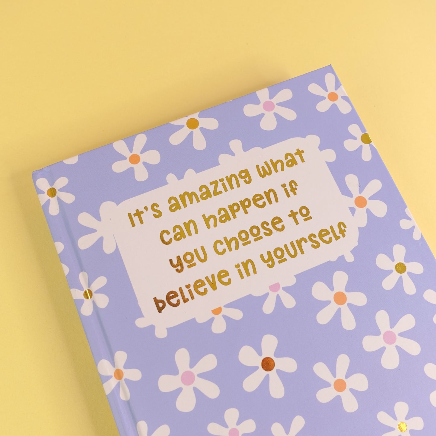 Believe in Yourself Gold Foil Dotted A5 Journal