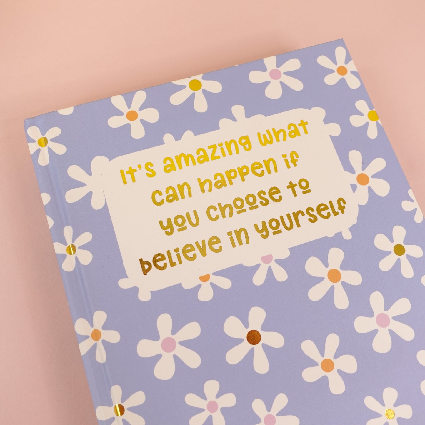 Believe in Yourself Gold Foil Dotted A5 Journal