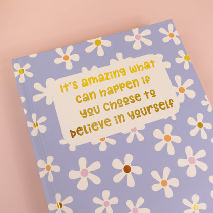 Believe in Yourself Gold Foil Dotted A5 Journal