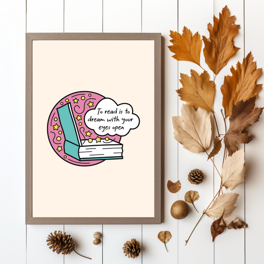 Bookish Dreams Art Print