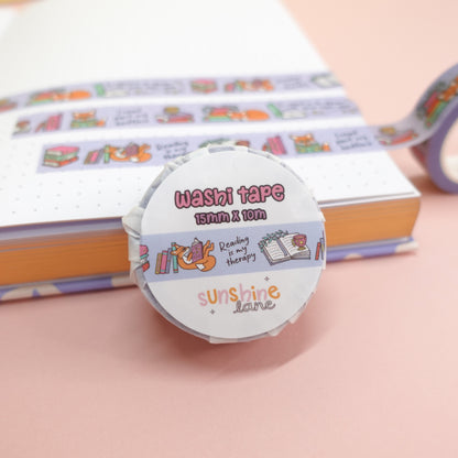 Cosy Bookish Washi Tape ft. Maple the Fox