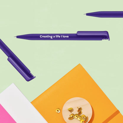 Creating A Life I Love Purple Ballpoint Pen