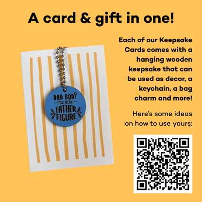 Funny Dad Bod Card - Father Figure Token Gift