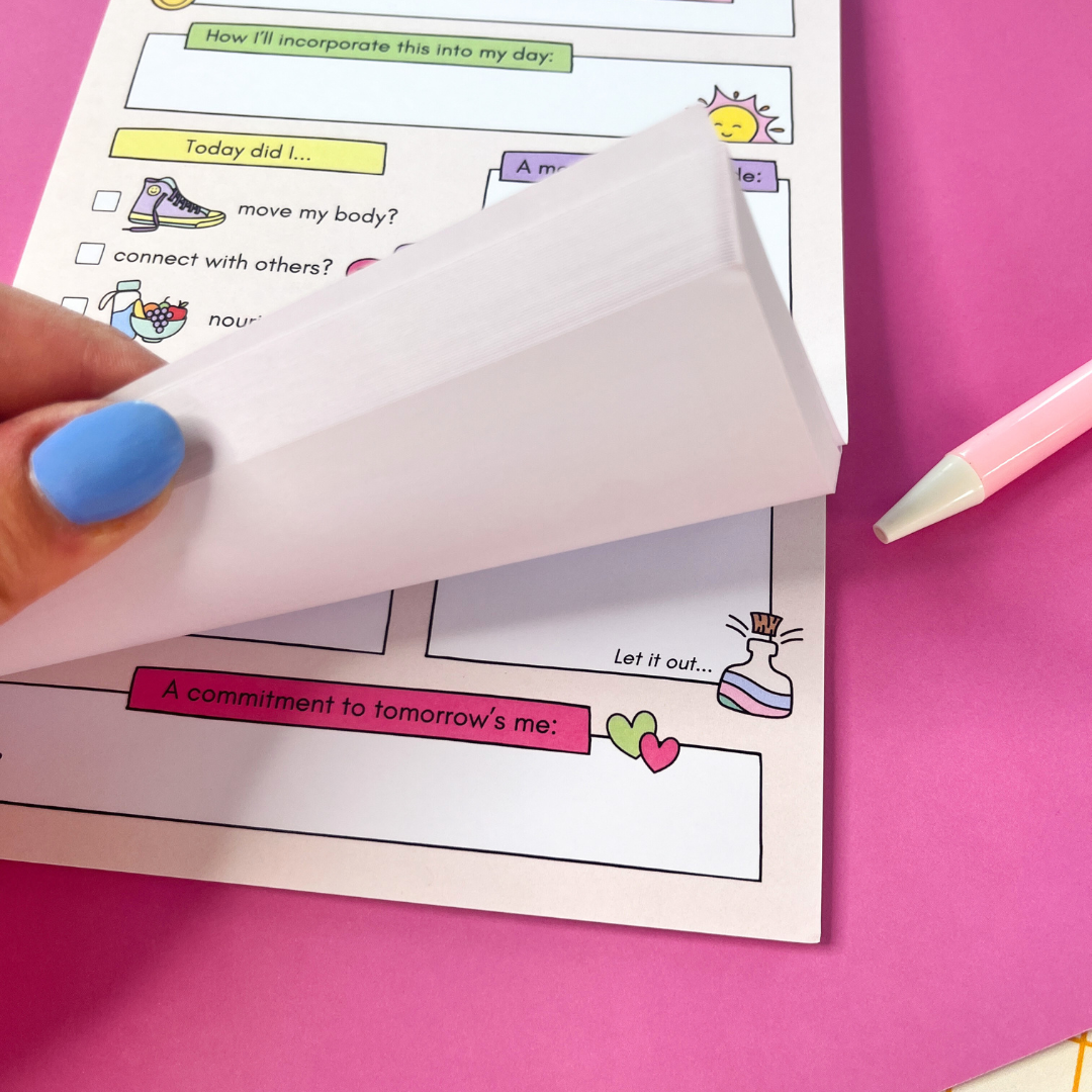 Daily Focus Self-Care Notepad - A5