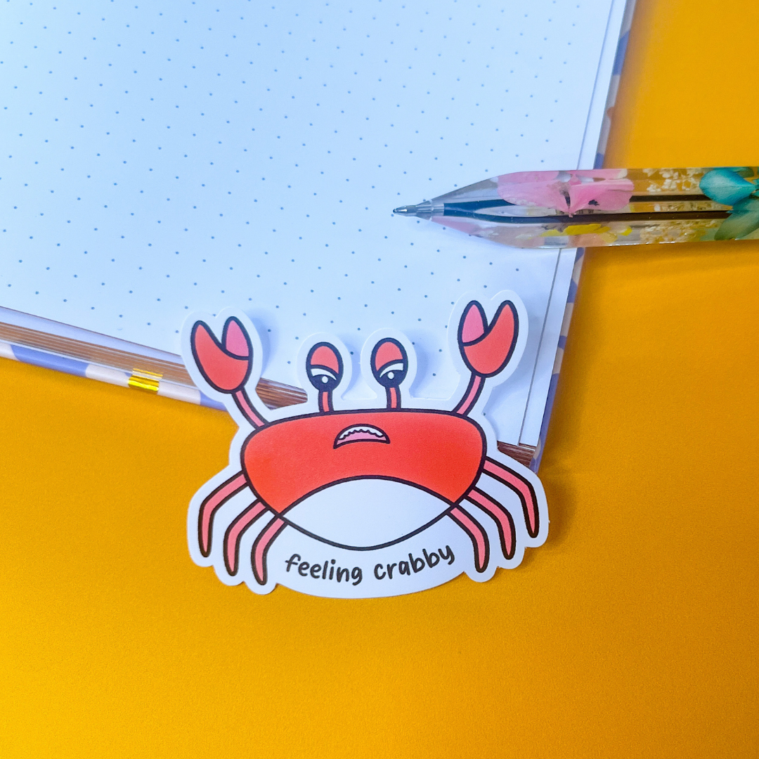 Feeling Crabby Sticker