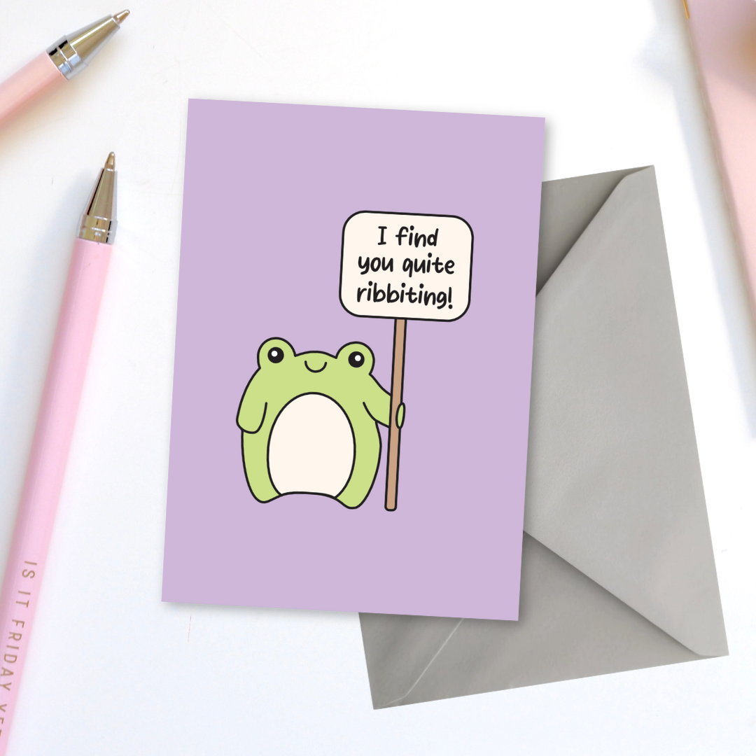I Find You Quite Ribbiting Greeting Card – Sunshine Lane