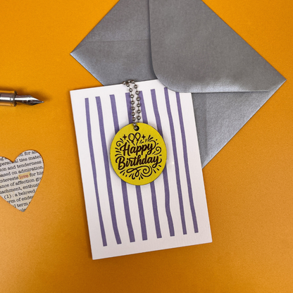 Happy Birthday Card - Yellow Birthday Keepsake