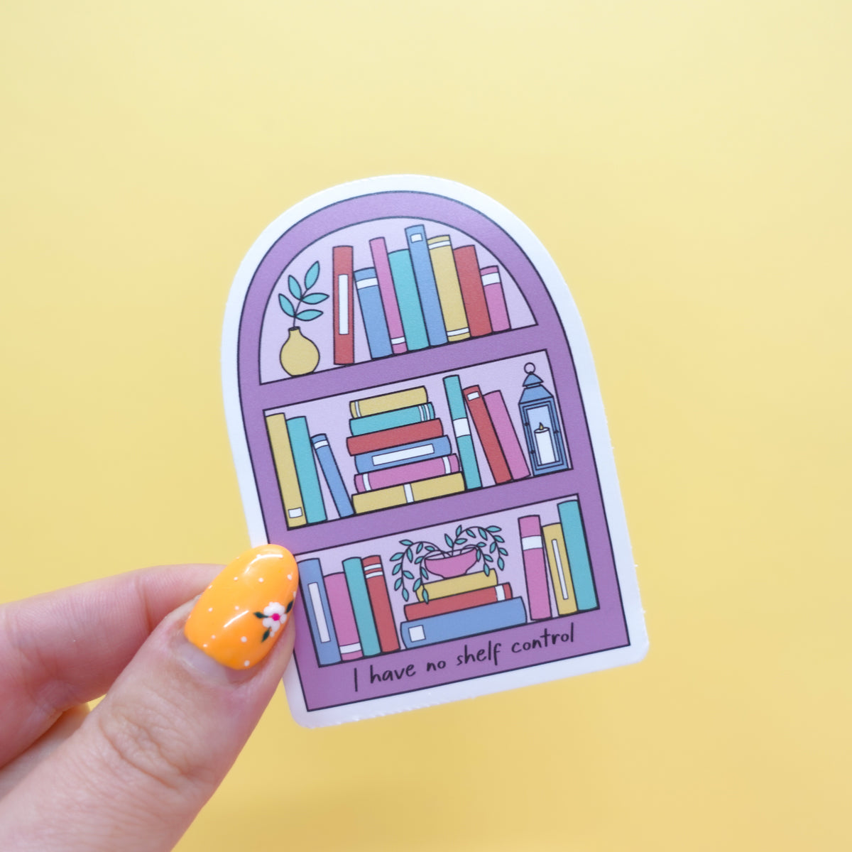 No Shelf Control Bookish Sticker – Sunshine Lane