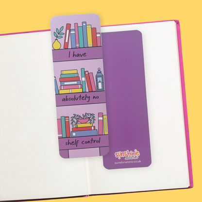 No Shelf Control Bookmark