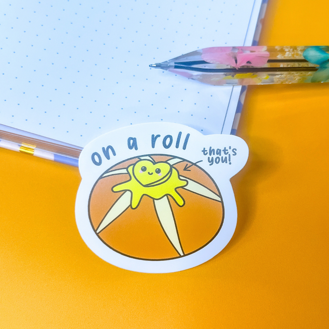 On a Roll Sticker