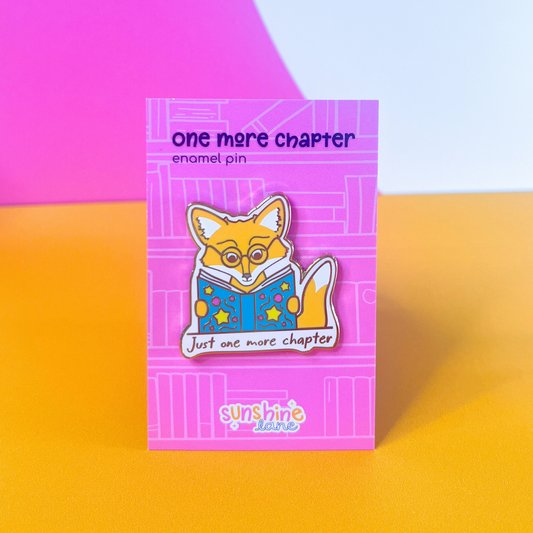 One More Chapter Enamel Pin ft. Maple the Fox