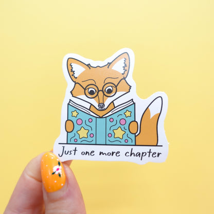 Just One More Chapter Maple Sticker