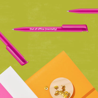 Out of Office (Mentally) Pink Ballpoint Pen