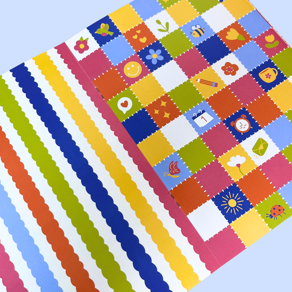 Patchwork Positivity A5 Patterned Paper Book - Junk Journaling Paper Pad
