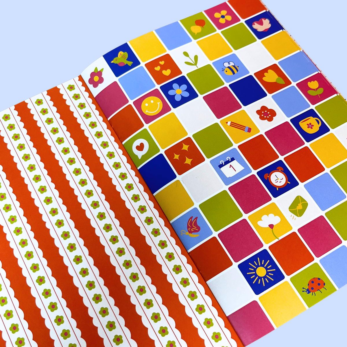 Patchwork Positivity A5 Patterned Paper Book - Junk Journaling Paper Pad