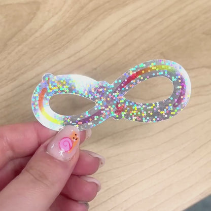 SAMPLE Love Who You Are Glitter Sticker | Celebrating Neurodiversity