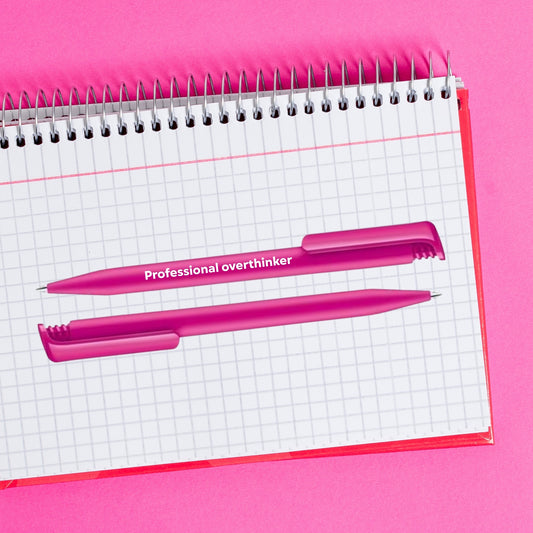 Professional Overthinker Pink Ballpoint Pen