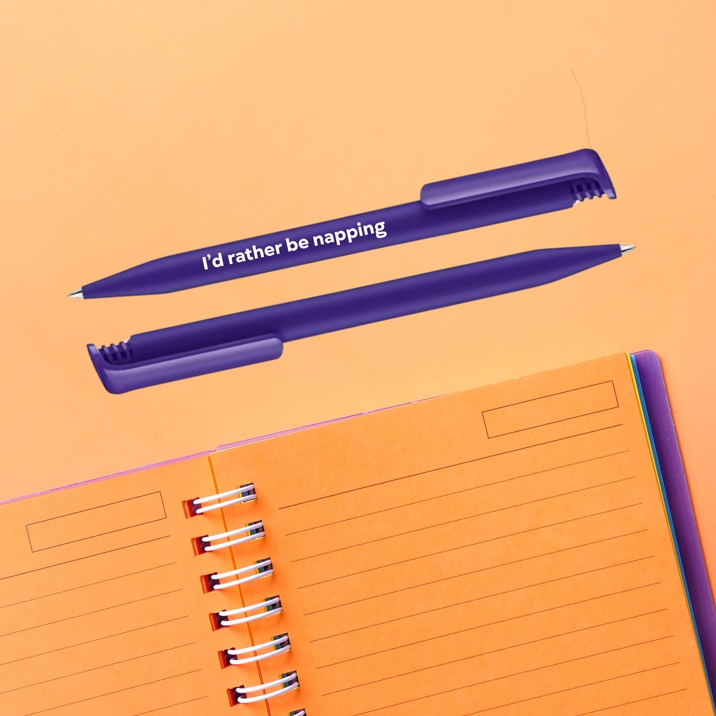 I'd Rather Be Napping Purple Ballpoint Pen