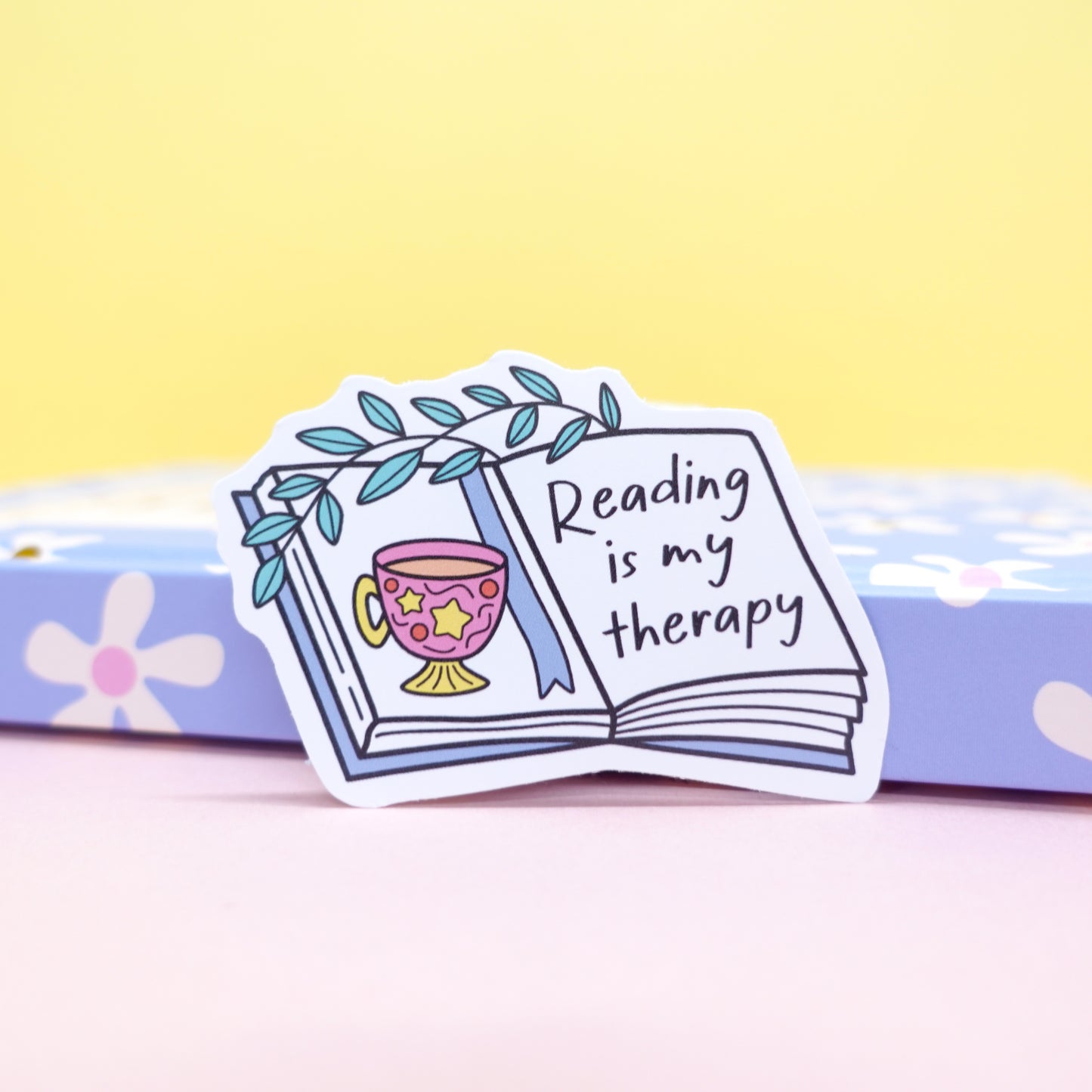 Reading Is My Therapy Bookish Sticker