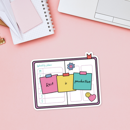Rest Is Productive Sticker