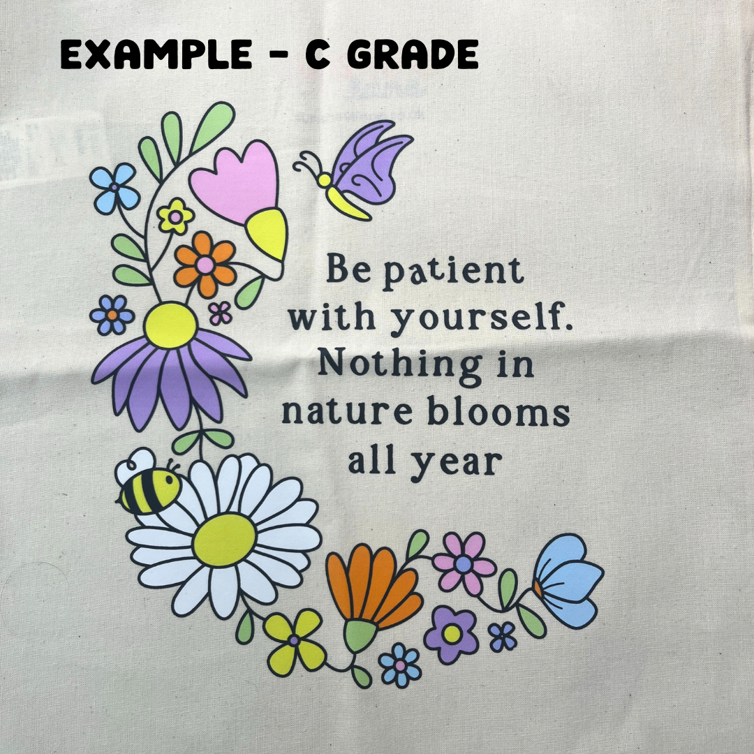 SECONDS Be Patient With Yourself Wildflower Tote Bag