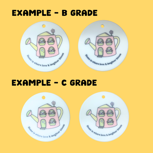 SECONDS SAMPLE Home Is Ceramic Ornament