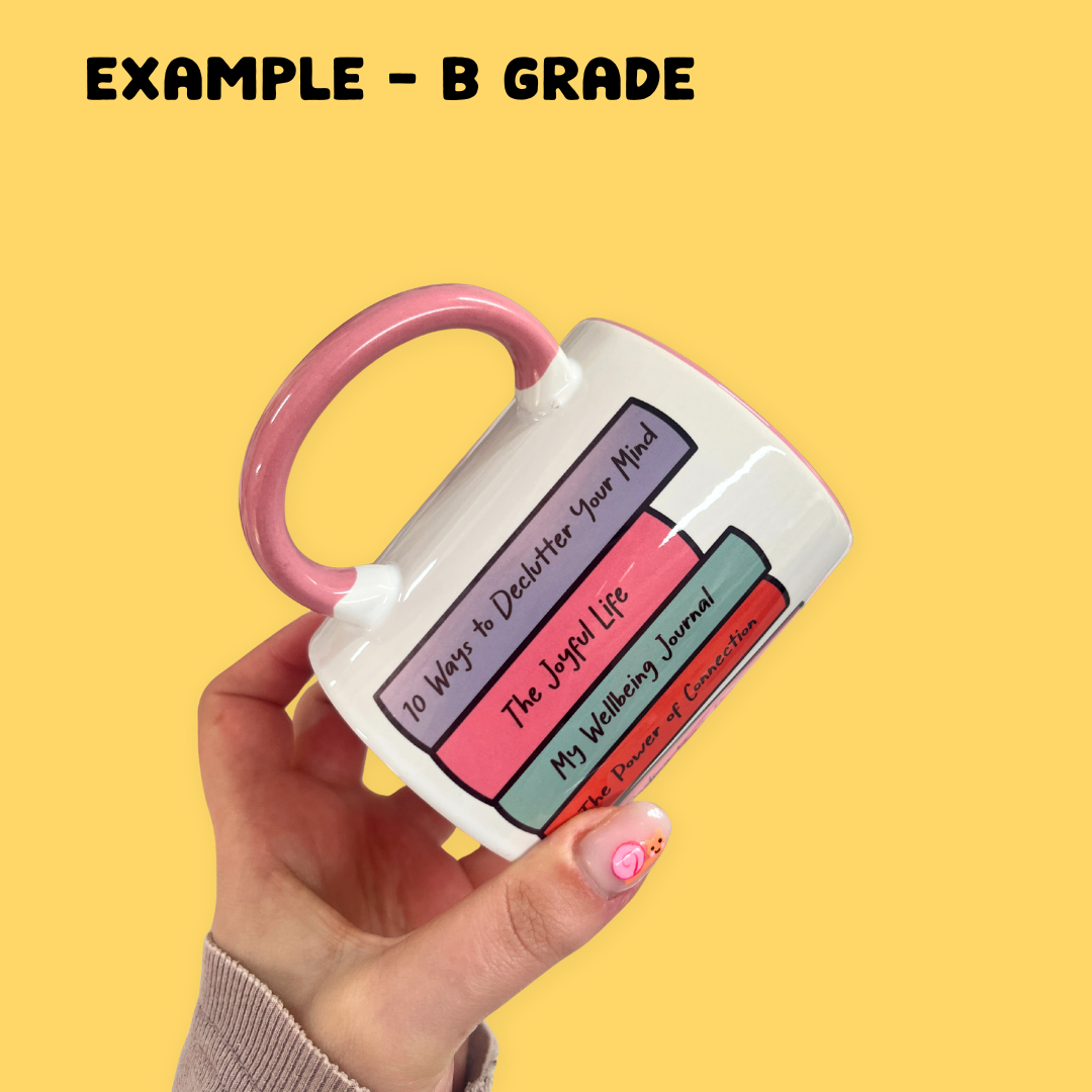 SECONDS Self-Care Library Bookish Mug