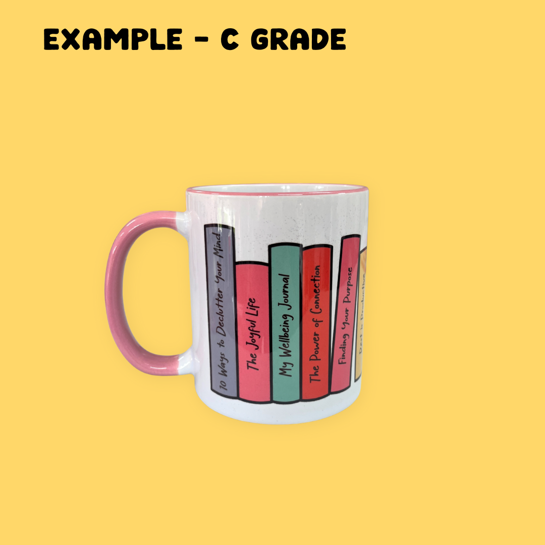 SECONDS Self-Care Library Bookish Mug