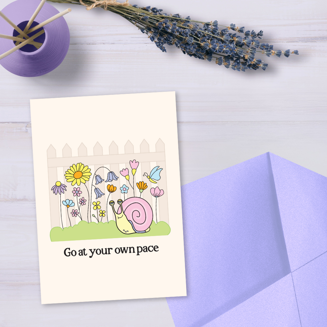 Go At Your Own Pace Greeting Card