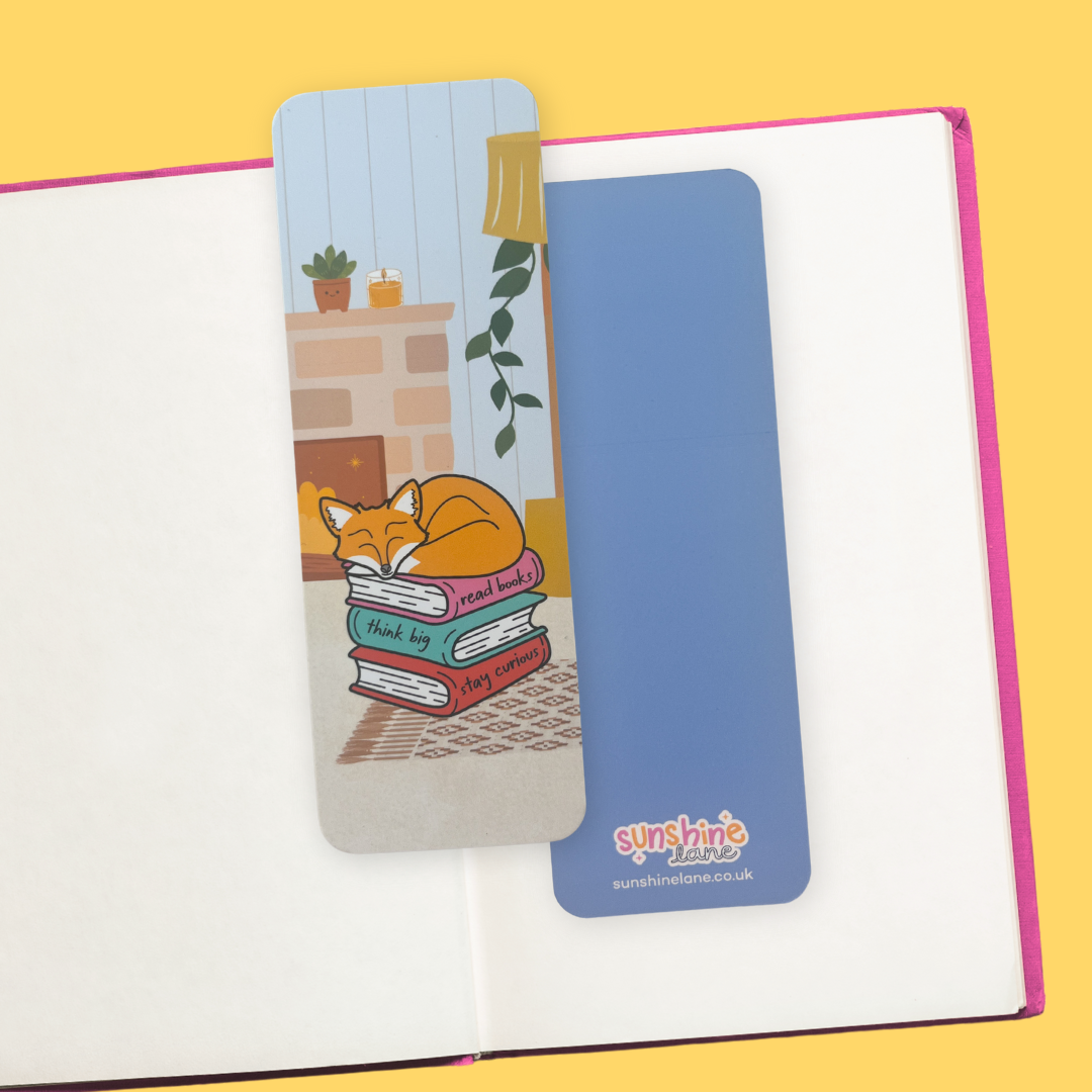 Stay Curious Bookmark ft. Maple the Fox