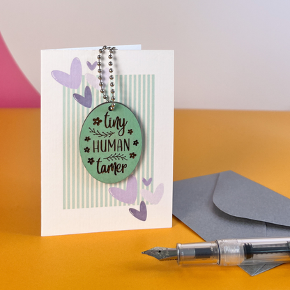 Tiny Human Tamer - New Parent Keepsake Card