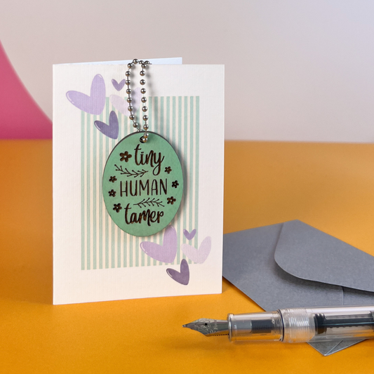 Tiny Human Tamer - New Parent Keepsake Card