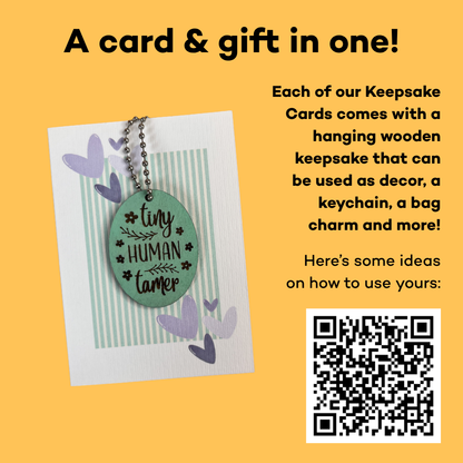 Tiny Human Tamer - New Parent Keepsake Card