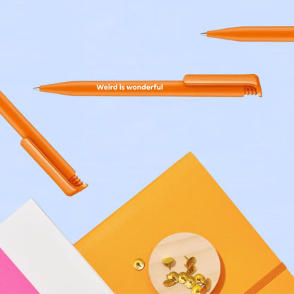 Weird Is Wonderful Orange Ballpoint Pen