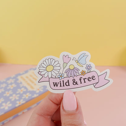 Wild and Free Sticker