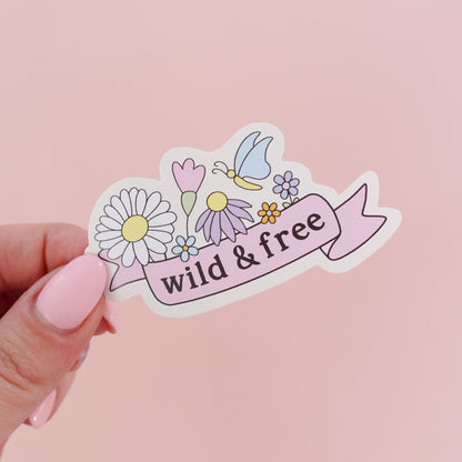 Wild and Free Sticker