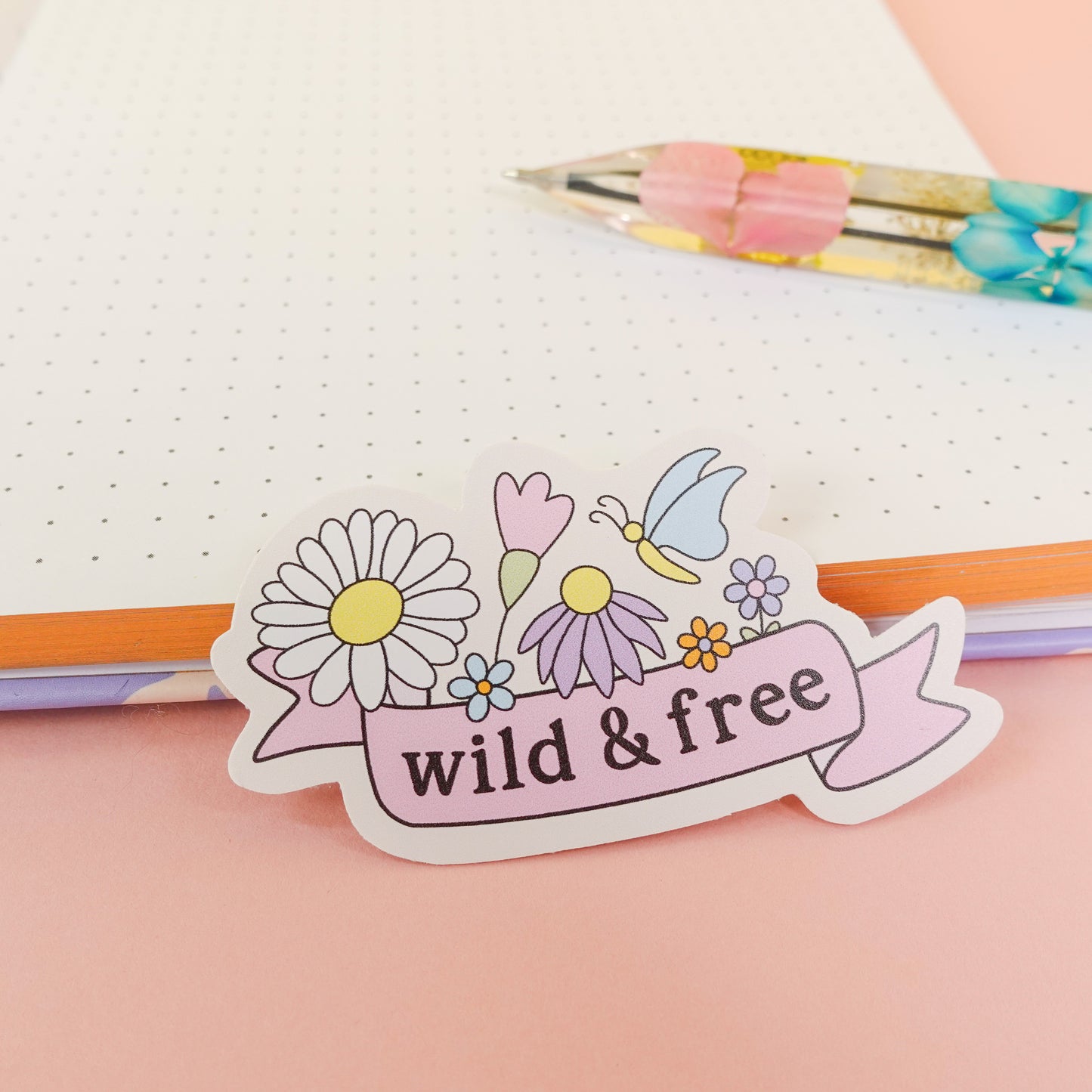 Wild and Free Sticker