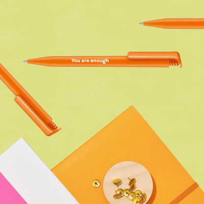 You Are Enough Orange Ballpoint Pen