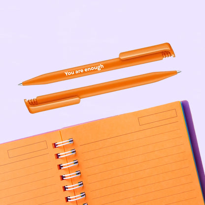 You Are Enough Orange Ballpoint Pen
