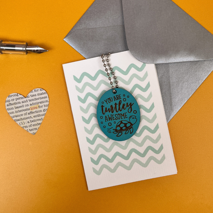 Turtley Awesome Card - Punny Encouragement Gift