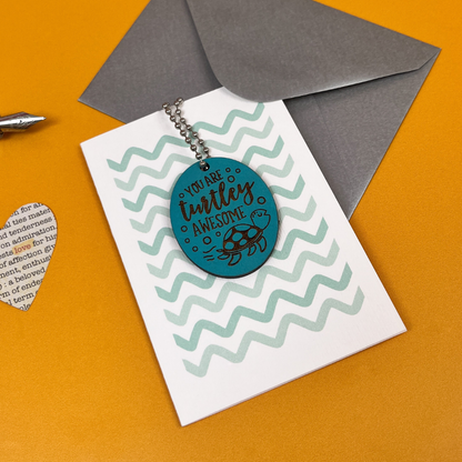 Turtley Awesome Card - Punny Encouragement Gift