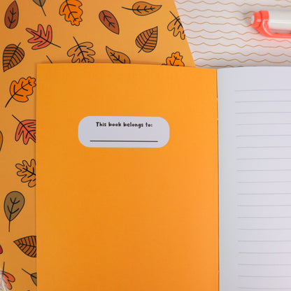 Autumn leaves notebook - A6 or A5