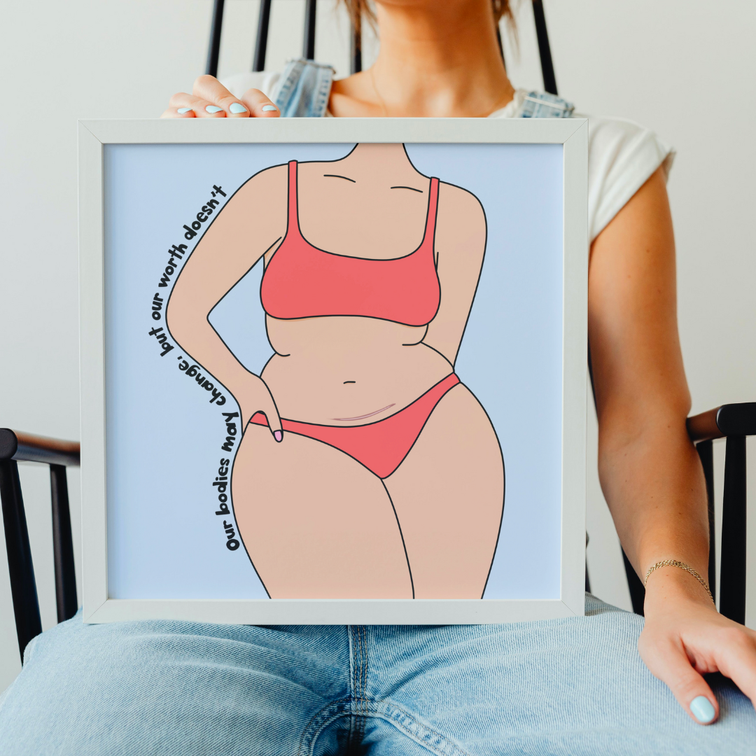 Bodies Change Square Print